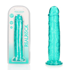 REALROCK 31 cm Straight Dildo - Turquoise - Turquoise 31 cm (11'') Dong