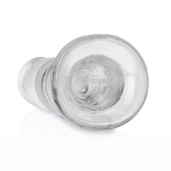 REALROCK 14 cm Curvy Anal Plug - Transparent - Clear 14 cm (4.5'') Butt Plug
