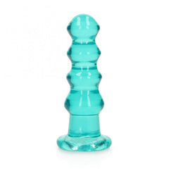 REALROCK 14 cm Curvy Anal Plug - Turquoise - Turquoise 14 cm (4.5'') Butt Plug