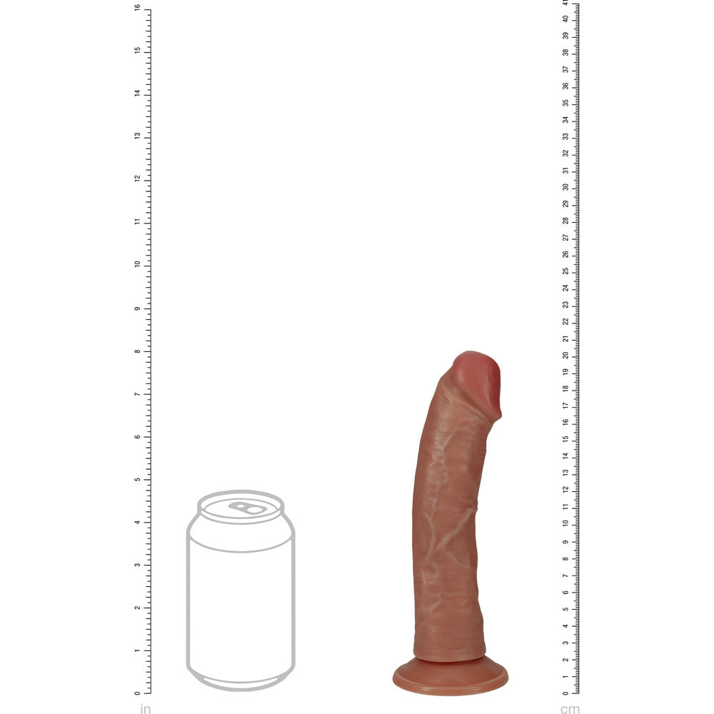 REALROCK 20cm Vibrating & Rotating Cock - Tan