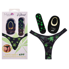 Maia 420 PANTY VIBE with Black USB Rechargeable Bullet & Remote Size L/XL