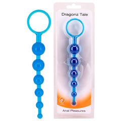 Dragonz Tale 20.5 cm Anal Beads - Blue