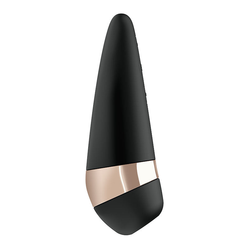 Satisfyer Pro 3+ Black - Black USB-Rechargeable Air Pulse Clitoral Stimulator with Vibration