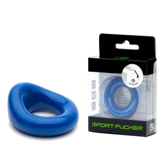 Sport Fucker Wedge Shaped Cock Ring - Blue