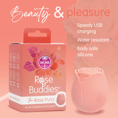 Skins Rose Buddies PURRZ Clit Stim Rose - Pink