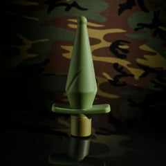 Selopa THE PRIVATE Tapered Vibrating Anal Plug - Army Green