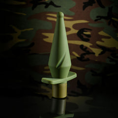 Selopa THE PRIVATE Tapered Vibrating Anal Plug - Army Green