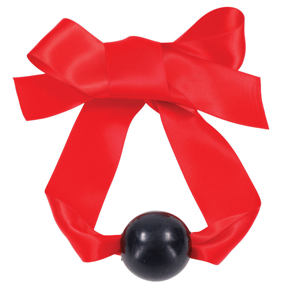 Amor Satin Ball Gag - Red