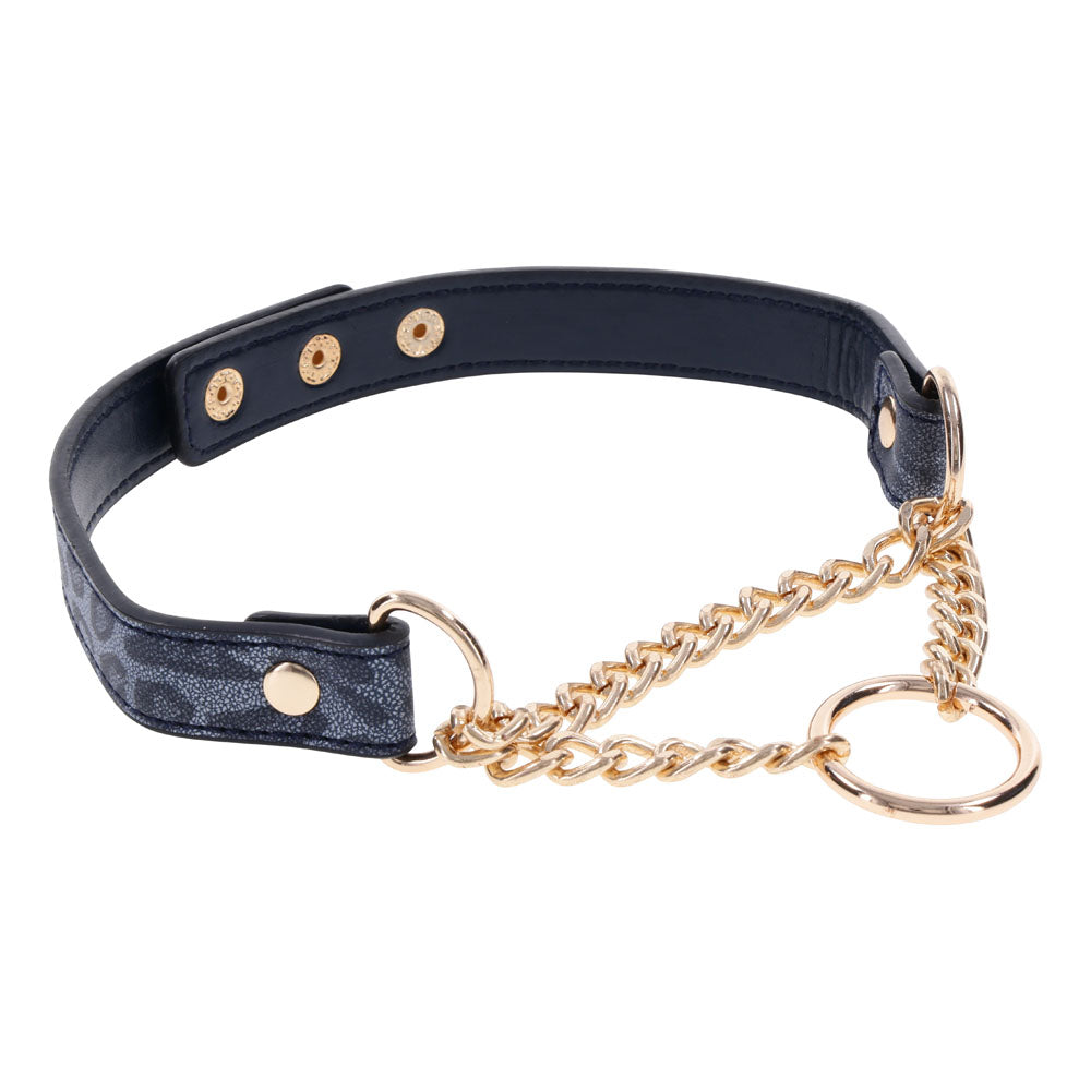 Sex & Mischief Cougar Navy & Gold Collar