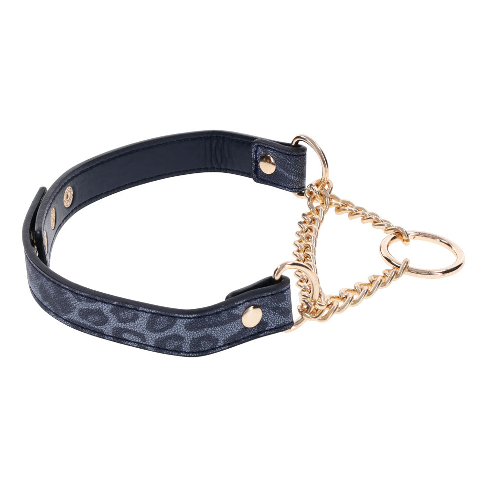 Sex & Mischief Cougar Navy & Gold Collar