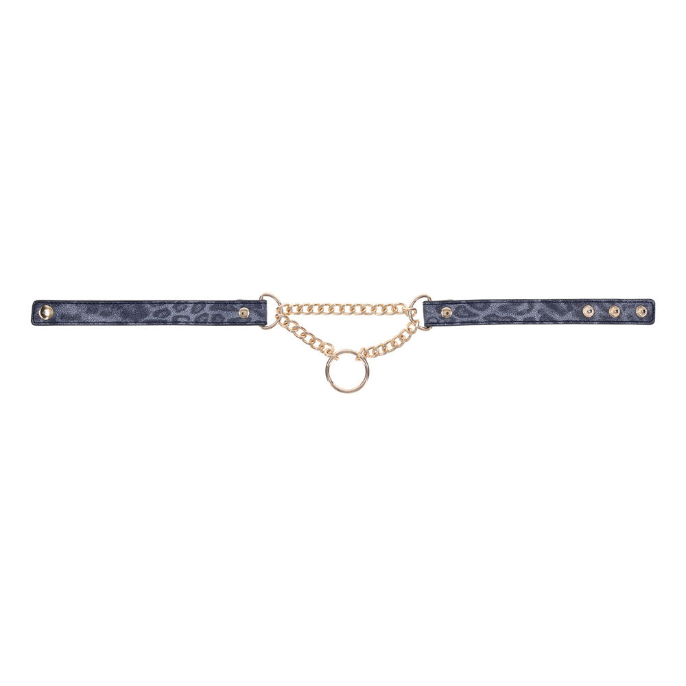 Sex & Mischief Cougar Navy & Gold Collar