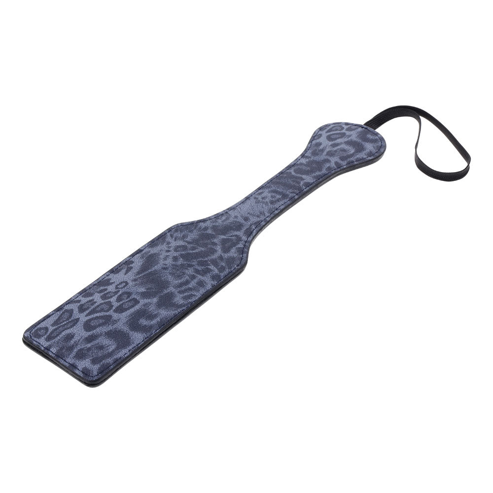 Sex & Mischief Cougar Studded Paddle - Navy Blue with with Gold Studs
