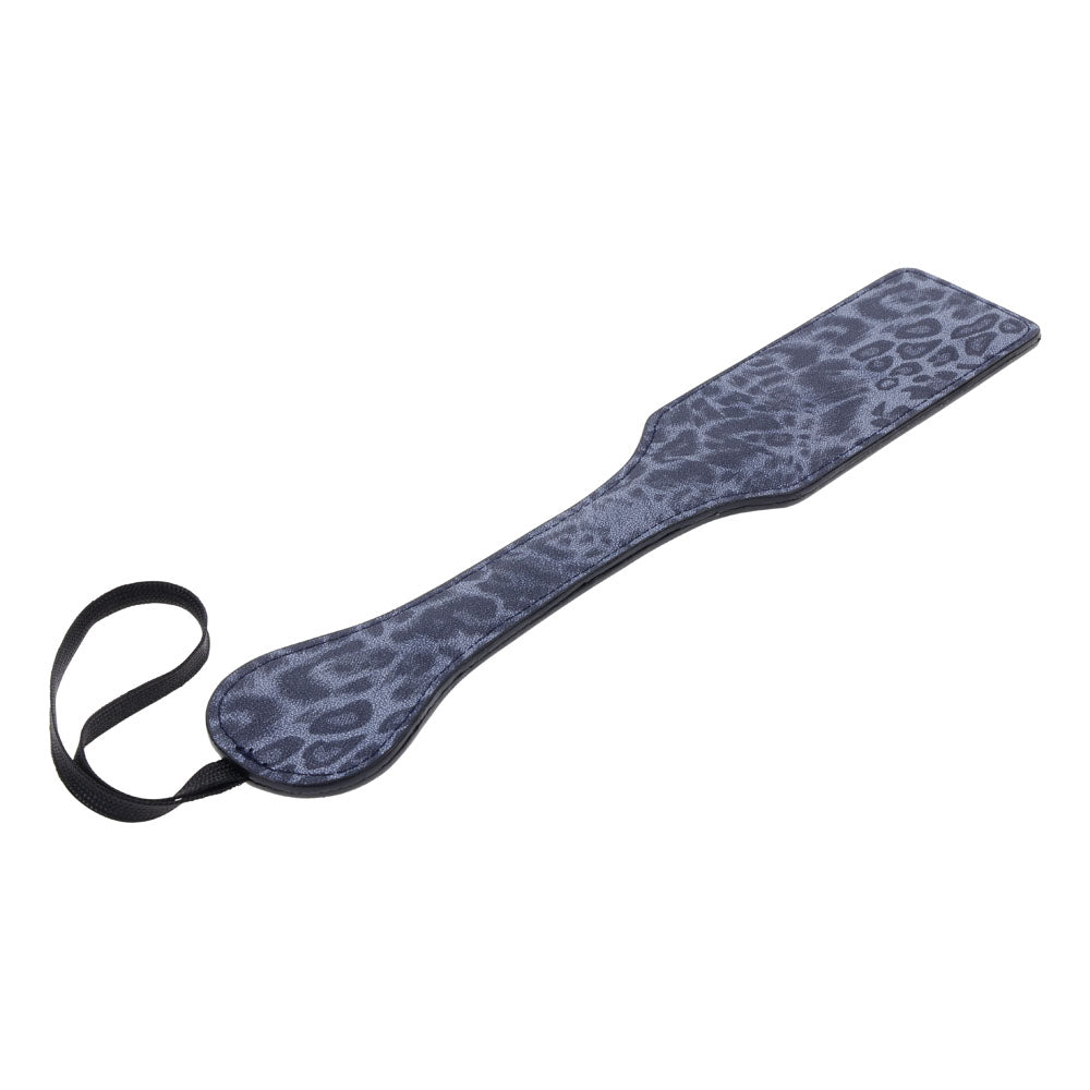 Sex & Mischief Cougar Studded Paddle - Navy Blue with with Gold Studs