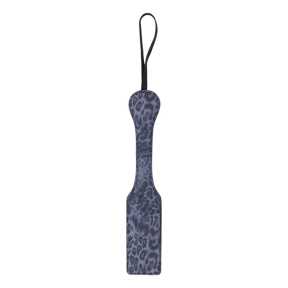 Sex & Mischief Cougar Studded Paddle - Navy Blue with with Gold Studs