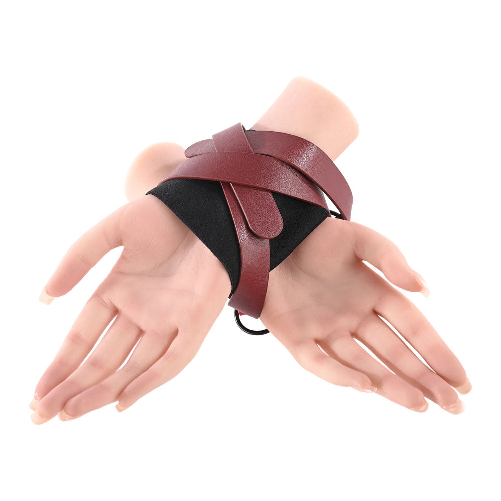 S&M Exs & Ohs Cross Cuffs - /Black Restraints