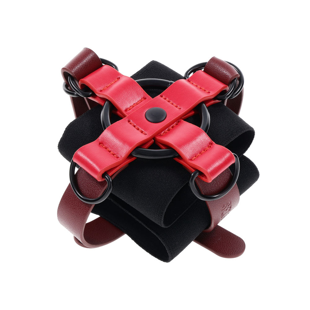 S&M Exs & Ohs Cross Cuffs - /Black Restraints