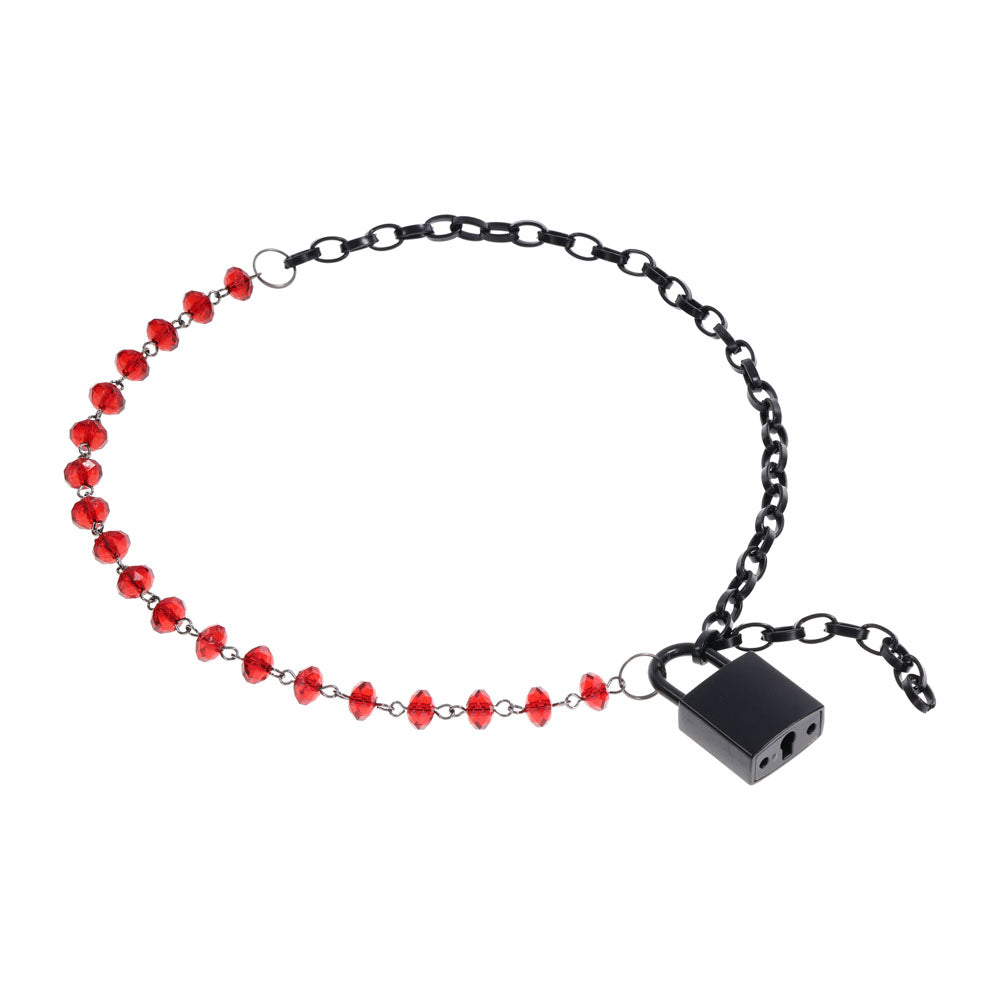 S&M Exs & Ohs Crystal Day Collar - /Black Collar Jewellery