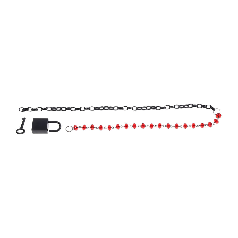 S&M Exs & Ohs Crystal Day Collar - /Black Collar Jewellery