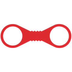 Sex & Mischief Amor Large Silicone Cuffs - Red Large Restraints