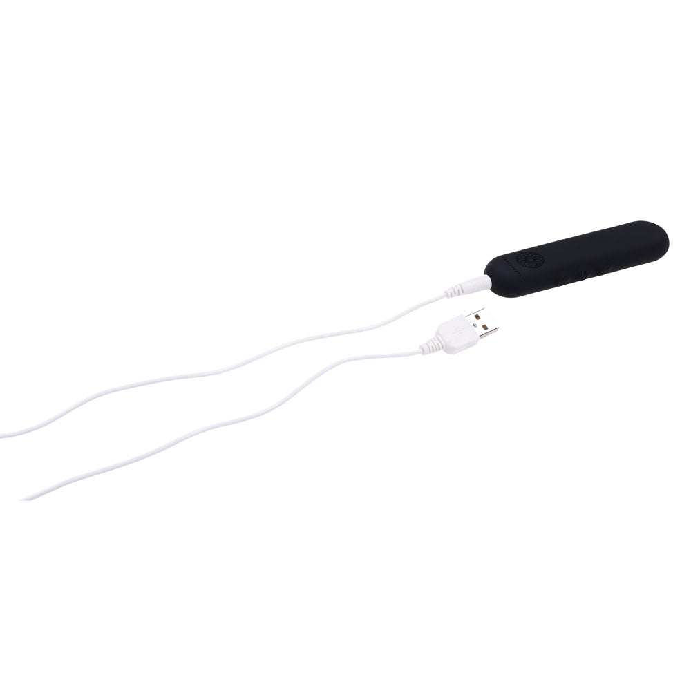 Pivot Flat 10.2 cm USB Rechargeable Bullet - Black
