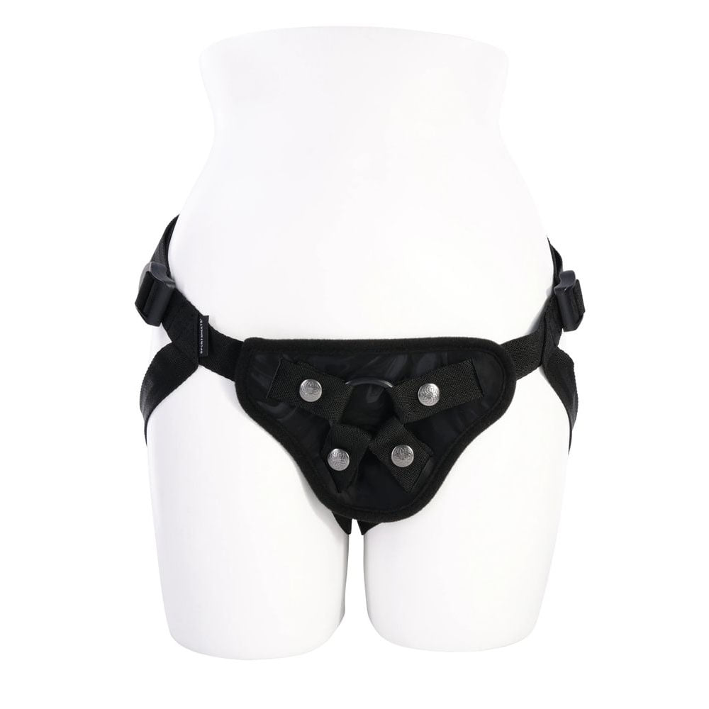 Sportsheets Velvet Noir Adjustable Strap-On Harness (No Probe)