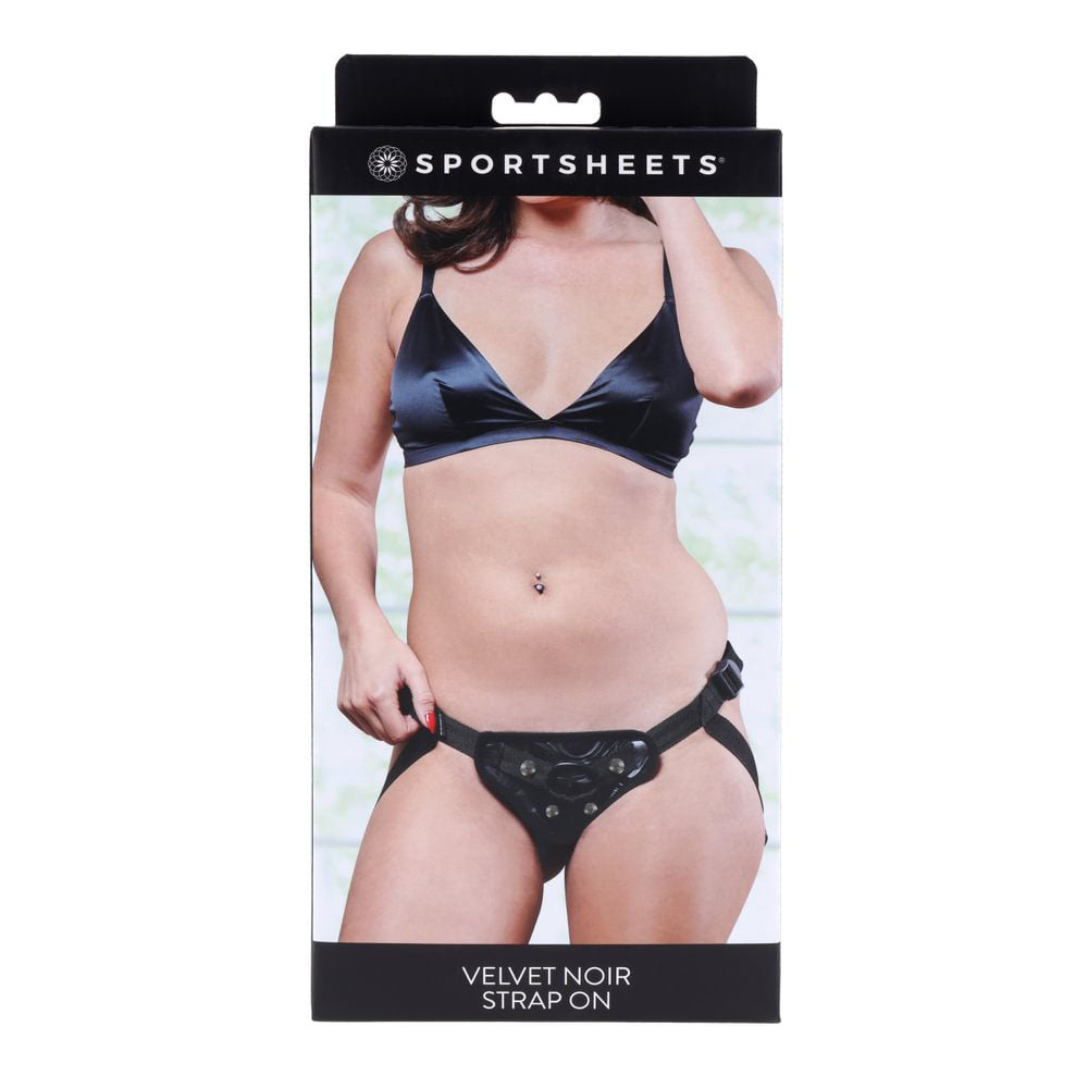 Sportsheets Velvet Noir Adjustable Strap-On Harness (No Probe)