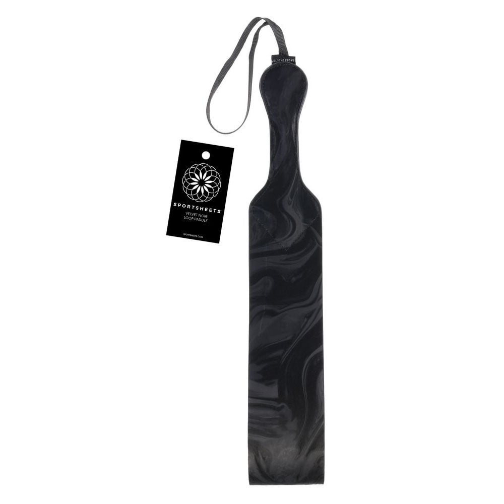 Sportsheets Velvet Noir Loop Paddle - 42 cm Black