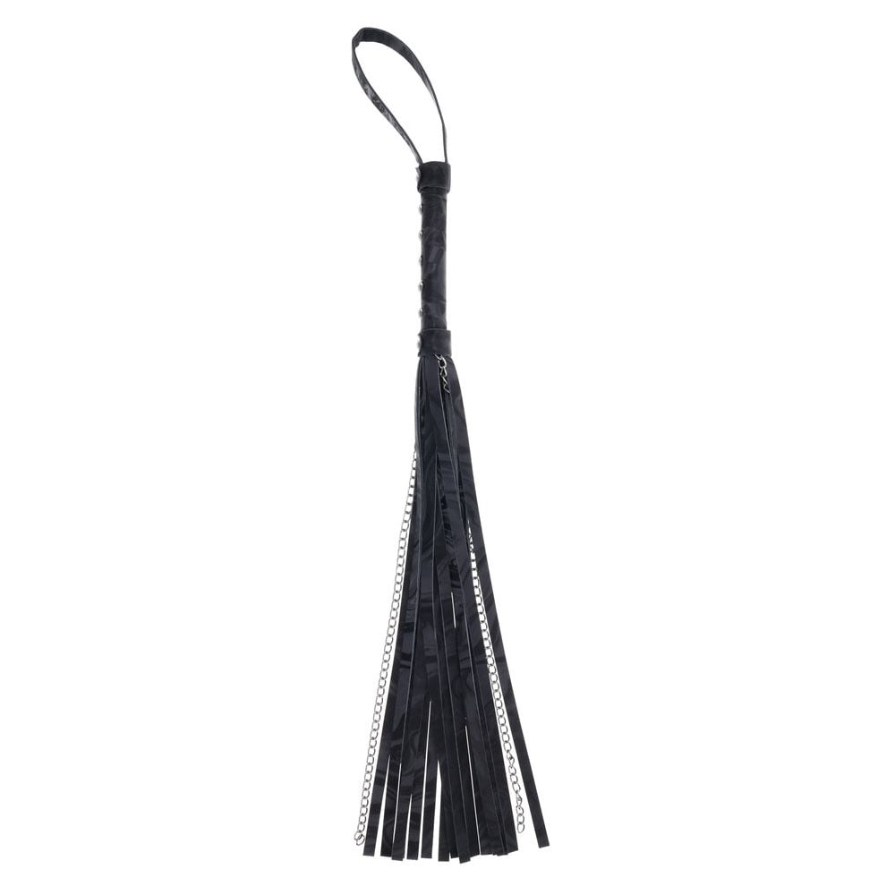 Sportsheets Velvet Noir Chain Flogger -  43 cm Black