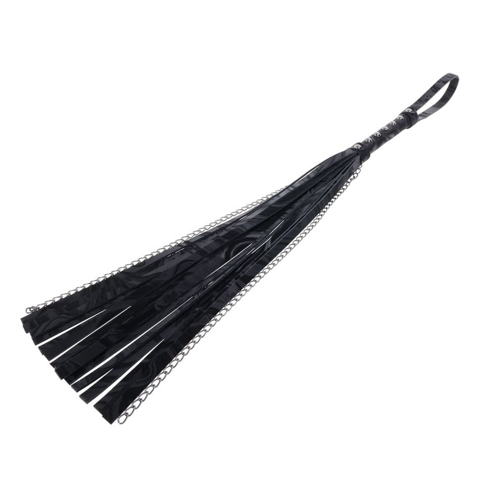 Sportsheets Velvet Noir Chain Flogger -  43 cm Black