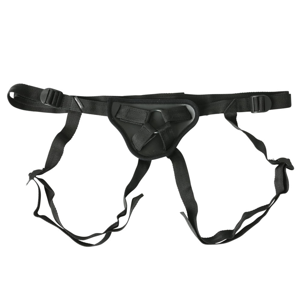 SPORTSHEETS Deep Dive Strap-On - Black Adjustable Strap-On Harness (No Probe Included)