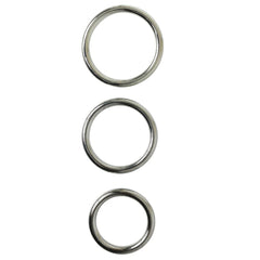 Seamless Metal O-Rings for Strap-On Harnesses 3 Pack