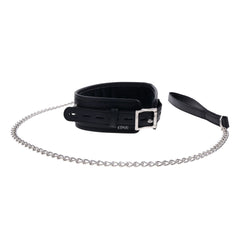 EDGE Collar & Leash -  Neck Restraint with Heavy Duty Metal Leash