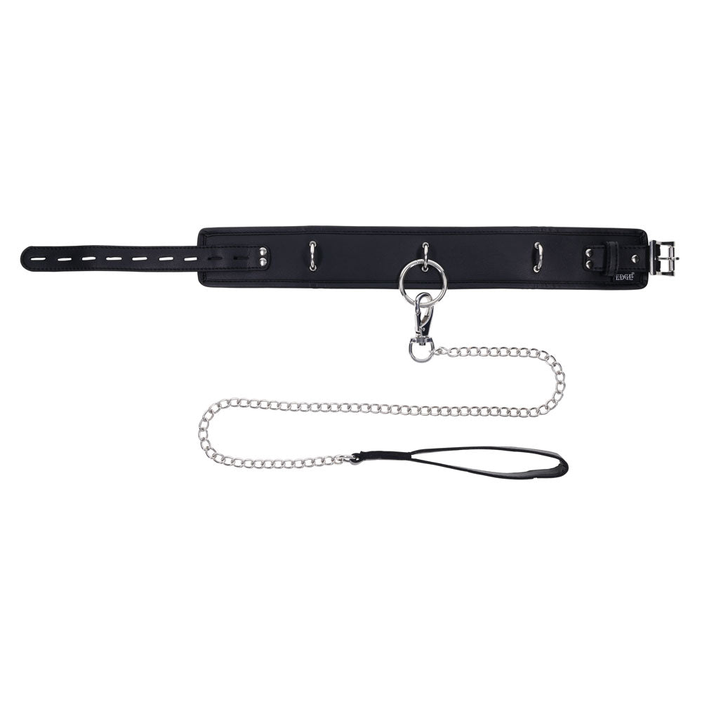 EDGE Collar & Leash -  Neck Restraint with Heavy Duty Metal Leash