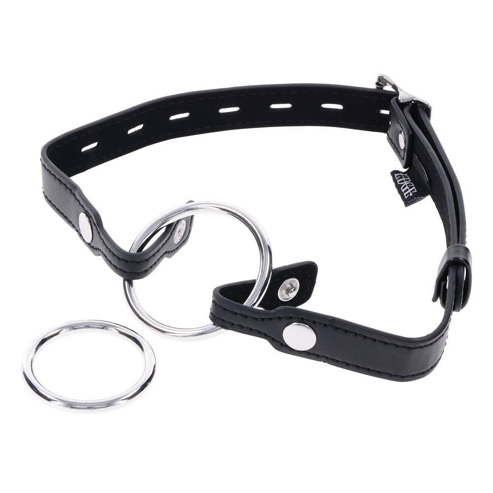 EDGE Interchangeable Ring Gag -  Mouth Gag Restraint with 2 Interchangeable Pieces