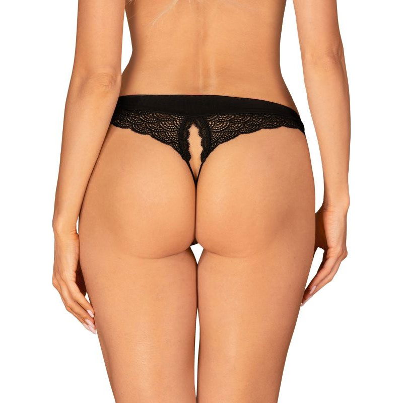 Chemeris Crotchless Panties Black - XS/S - Shhh...