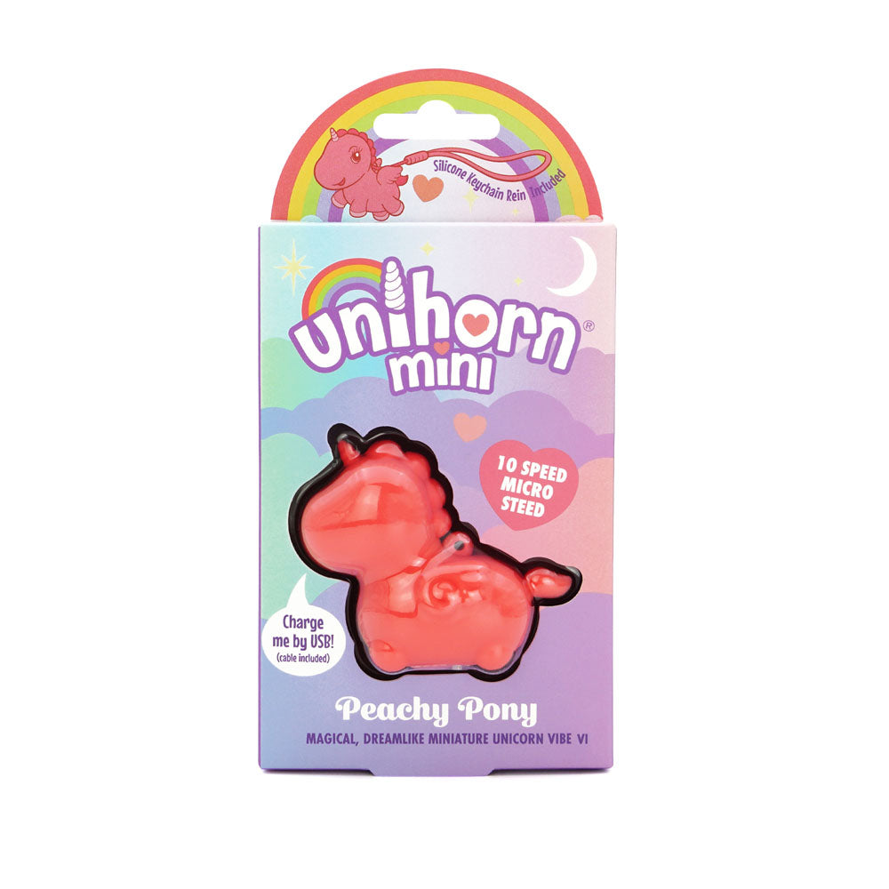 Unihorn Mini Peachy Pony Clit Stimulator - USB Rechargeable