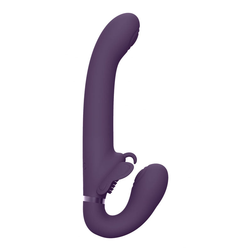 Vive SATU 23 cm USB Rechargeable Strapless Wearable Strap-On Purple