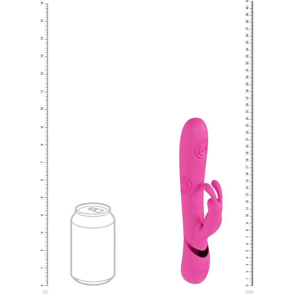 VIVE Mimi - 25 cm USB Rechargeable Vibrating & Tapping Rabbit Vibrator