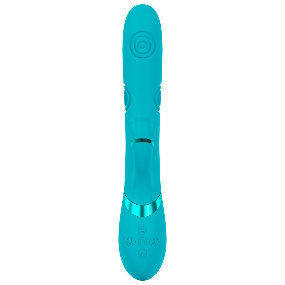 VIVE Fiore - 25 cm USB Rechargeable Tapping Rabbit Vibrator