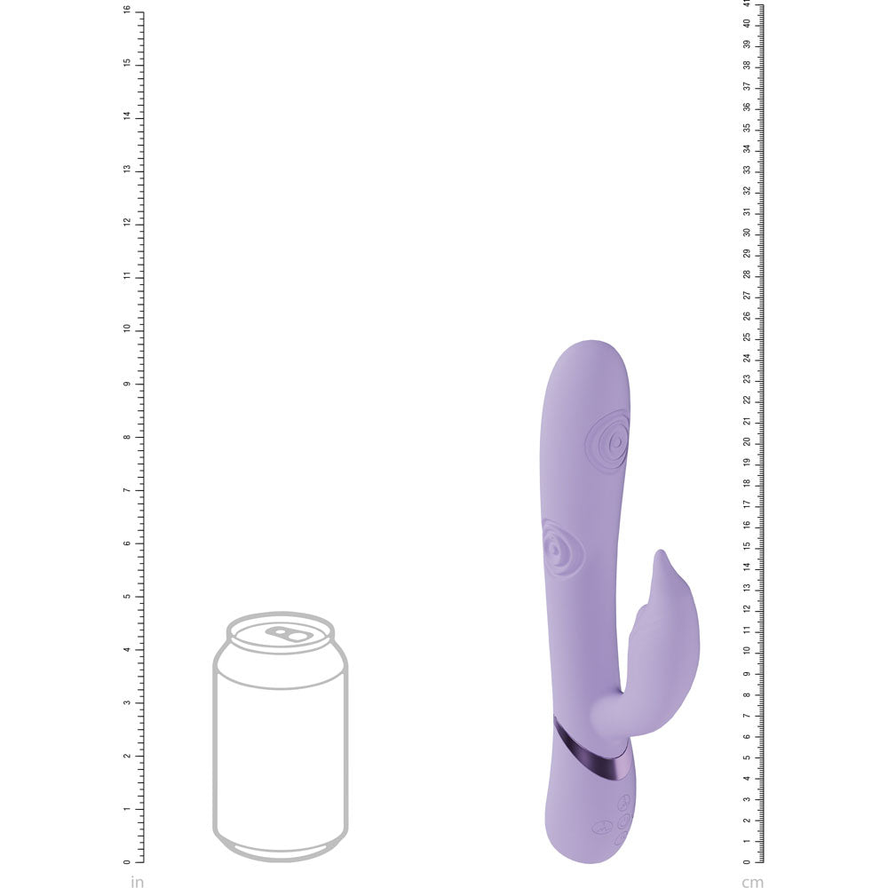 VIVE Pallina - 25 cm USB Rechargeable Tapping Rabbit Vibrator