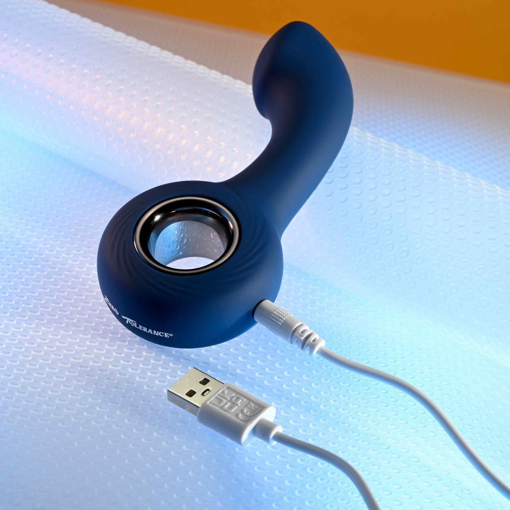Zero Tolerance THE REACH Vibrating Anal Plug - Blue