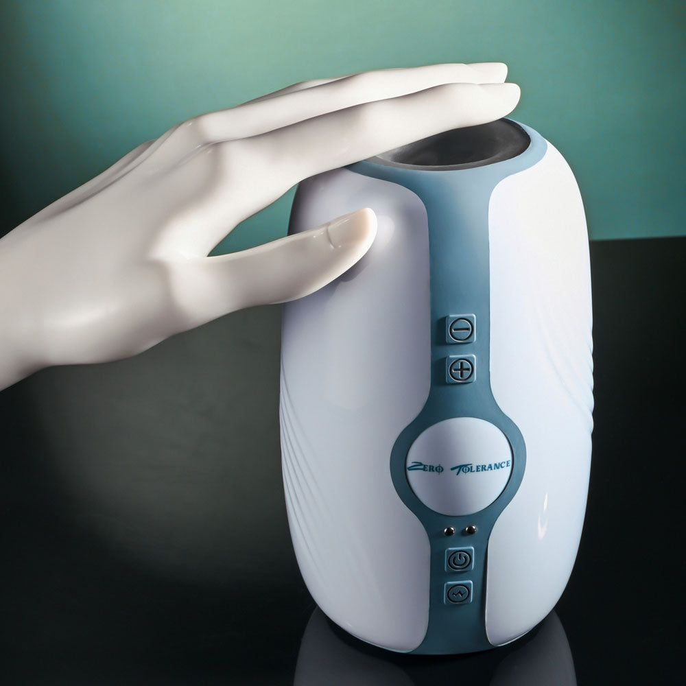 Zero Tolerance TOUCHDOWN -  15 cm USB Rechargeable Vibrating & Tightening Stroker