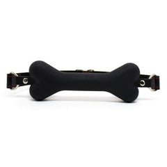 Bone gag BLACK for puppy play &/or BDSM - Shhh...