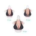 Short Silicone or Cotton filled Breast Vest - 3 Cup sizes and 3 colours