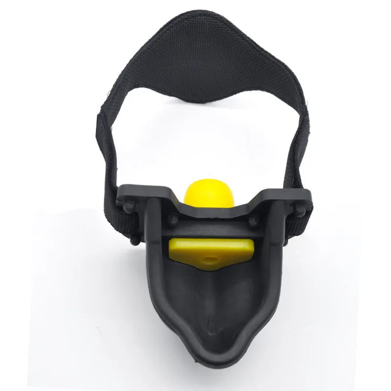 Piss Trough Mouth Gag with changeable inserts - Black or Red