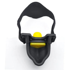 Piss Trough Mouth Gag with changeable inserts - Black or Red