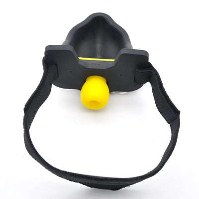 Piss Trough Mouth Gag with changeable inserts - Black or Red