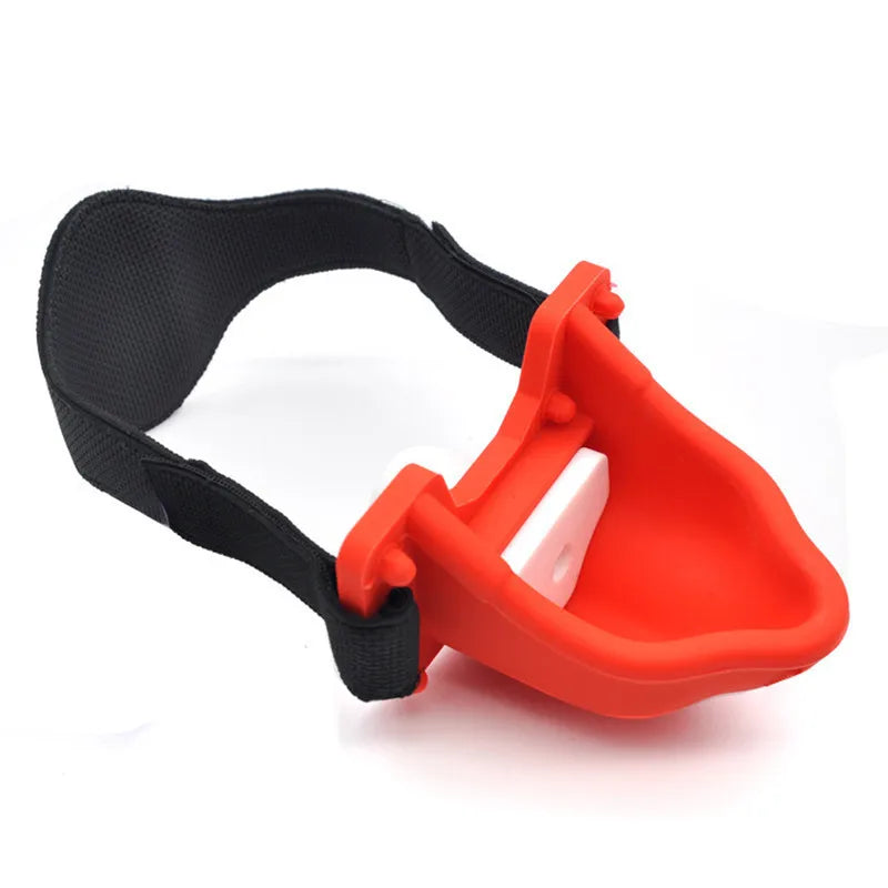 Piss Trough Mouth Gag with changeable inserts - Black or Red