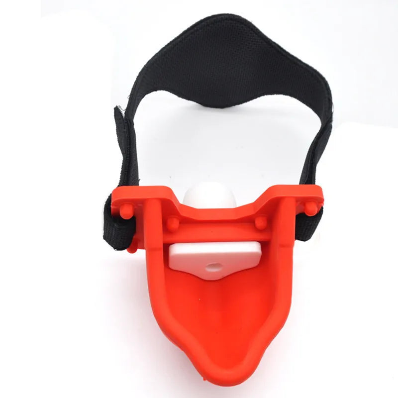 Piss Trough Mouth Gag with changeable inserts - Black or Red