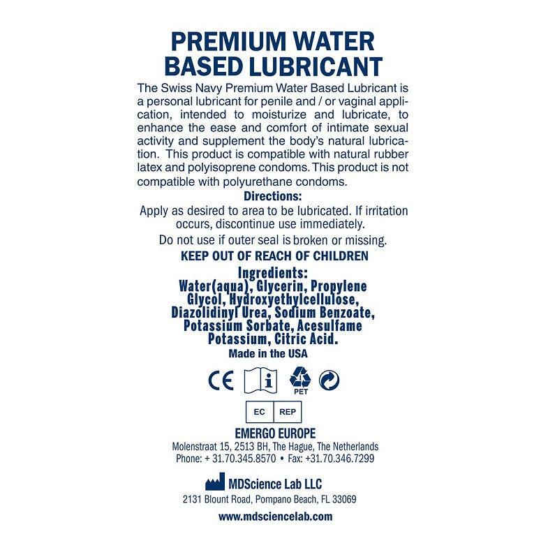 Swiss Navy Arousal Lubricant 4oz/118ml